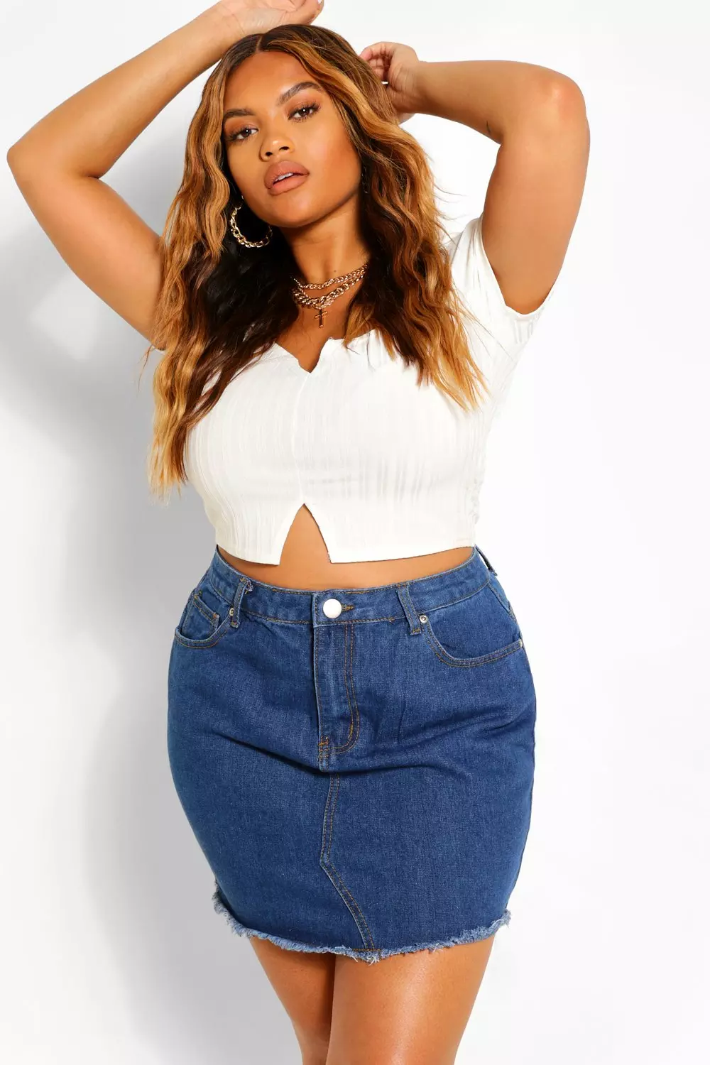 Plus size denim outlet skirt xxl